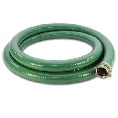 Water Suction & Discharge Hose, Green, 2 In. x 20 Ft.