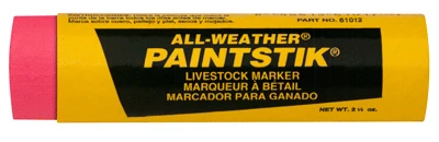 Paintstick Livestock Marker, All Weather, Fluorescent Pink