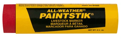 Paintstick Livestock Marker, All Weather, Red