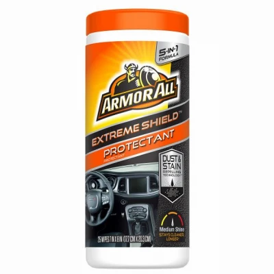 New Car Scent Air Freshening Car Protectant Wipes, 25 Count