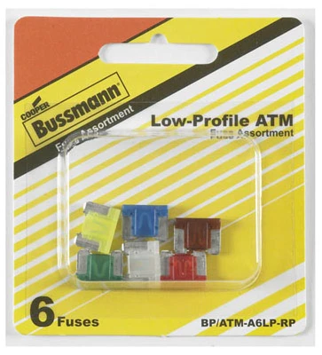 6-Pc. Low-Profile Auto Fuse Assortment