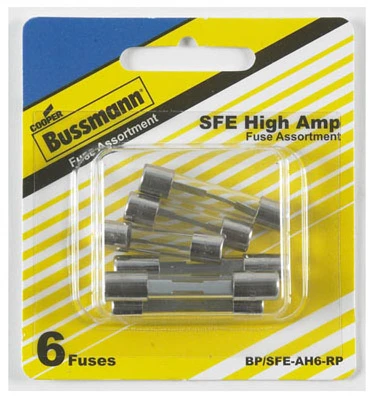 6-Pc. Automotive Fuse Assortment, High-Amp