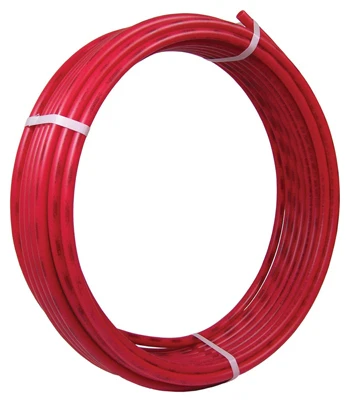 PEX Coil Pipe, Red, 3/4 In. Copper Tube Size x 300 Ft.