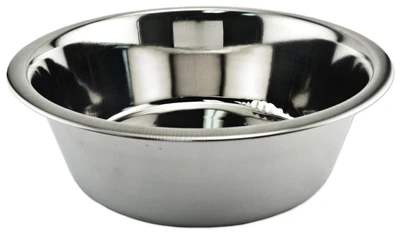 Pet Bowl, Stainless Steel, 3.9 Qts.