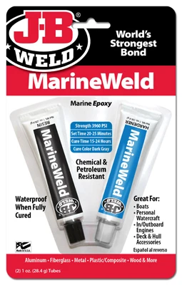 MarineWeld Epoxy Adhesive, 1-oz., 2-Pack