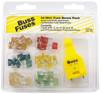 43-Pc. ATM Mini Fuse Assortment