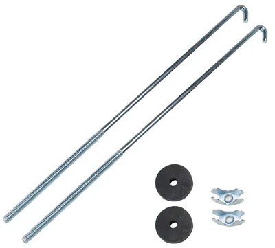 8-inch Battery Hold Down Set With J-bolts And Wing Nuts