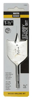 Stubby Spade Drill Bit, 1/2" X 4-inch For Precision Drilling