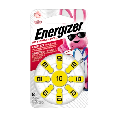 Hearing Aid Batteries, Size 10, Yellow Tab, 6-Pk.