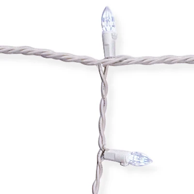 LED Icicle Lights, Cool White, 105 Ct.