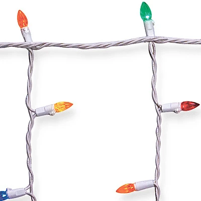 Multi-Color LED Icicle Lights, 105 Count Bulbs, Indoor and Outdoor Use