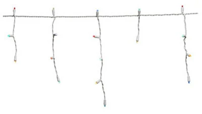 Christmas LED Icicle Lights Set, Micro, Twinkling Multi-Color, 105-Ct.