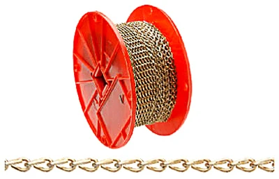 #16 Brass Double Chain 1 FT
