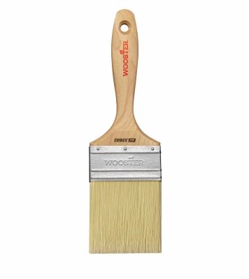 Chinex 3-Inch Flat Trim Paint Varnish Brush with Synthetic Bristles