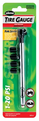 SLIME Tire Gauge, Low Pressure, 1-20 PSI