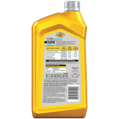 Platinum Motor Oil, Synthetic, 5W-30, 1 Qt.