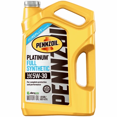 Platinum Motor Oil, Synthetic, 5W-30, 5 Qts.