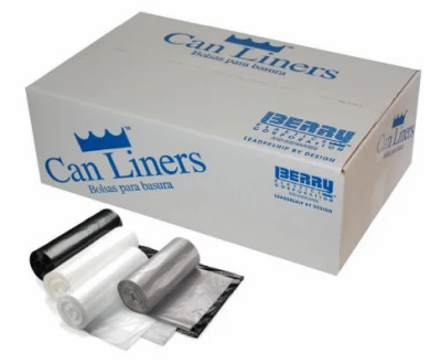 Can Liners, Black, 16-Gal., 24 x 32-In., 250-Ct.
