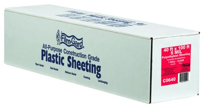Polyethylene Film, , 6-Mil, Clear, 40 x 100-Ft.