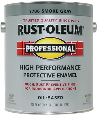 Professional Enamel Paint, Smoke Gray Gloss, 1-Gallon
