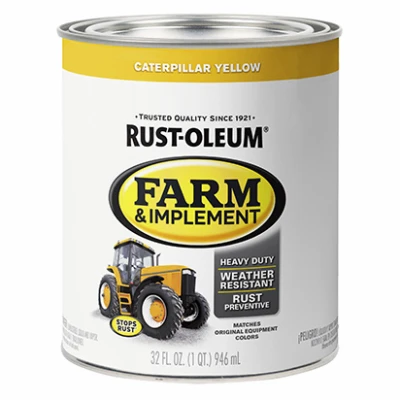 Specialty Farm Equipment Enamel Paint, Caterpillar Bright Yellow, Qt.