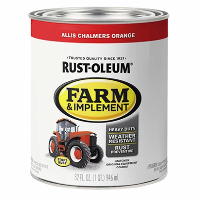 Specialty Farm Equipment Enamel Paint, Allis Chalmers Bright Orange, Qt.