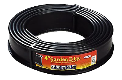 Polyethylene Lawn Edging, Black, 4 In. x 20 Ft.