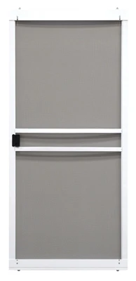 Breezeway Sliding Patio Screen Door, White Steel, Adjustable Height, 36-In. Wide