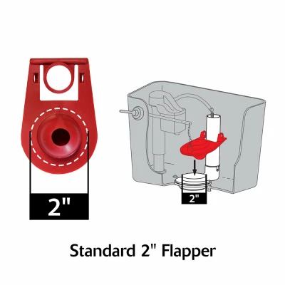 Classic Flapper Toilet Tank Lever Handle Replacement