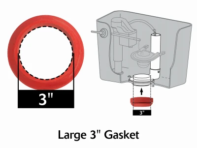 3-inch Sponge Rubber Tank To Bowl Gasket For Universal Toilets