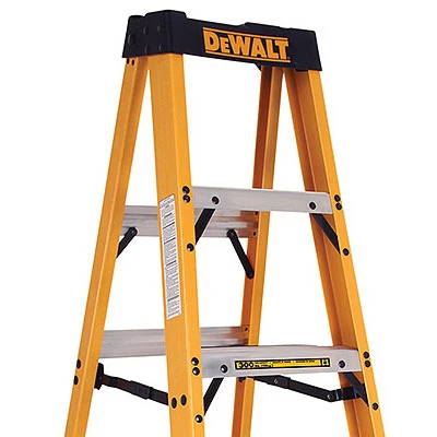 Fiberglass Step Ladder, Type Ia, 6-ft, 300 Lb Capacity