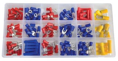 Terminal & Connector Kit, 22-18 Awg, 175 Pieces With Assorted Connectors