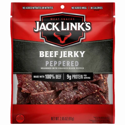 Beef Jerky, Peppered, 2.85-oz.