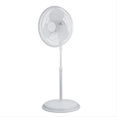 Oscillating Stand Fan, 3-Speeds, White, 16 In.