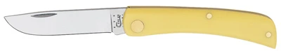 Sod Buster Jr. Pocket Knife, Yellow/Chrome Vanadium Skinner Blade, 3-5/8-In. Length Closed