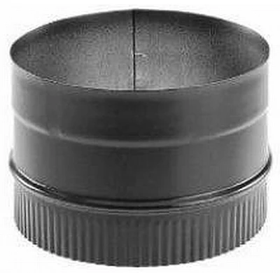 DuraBlack Stove Top Adapter, Black Single-Wall Stainless Steel, 6-In.