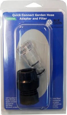Garden Hose Quick Connect Adapter with Built-In Filter for Clean Water Flow