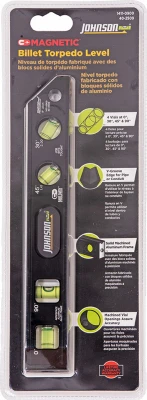 9-inch Magnetic Billet Torpedo Level With 4 Vials And Rare Earth Magnets