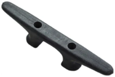 Dock Cleat, Black Nylon, 4.5 Inch Length, Durable Marine Hardware