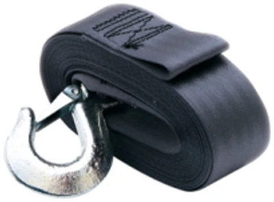Winch Strap with Hook, 2 Inch by 20 Foot Heavy Duty Tie Down