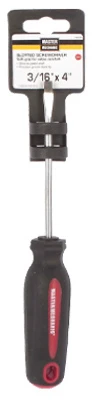 Slotted Screwdriver, 3/16" X 4" With Ergonomic Handle