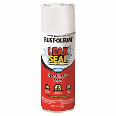 LeakSeal Spray Coating, White, 12-oz.