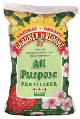 All-Purpose Organic Fertilizer, 4-4-4 Formula, 12 Lbs.