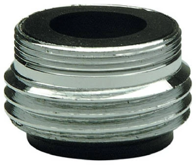 Faucet Aerator Adapter, Dual Thread, 55/64-in. X 27 & 15/16-in. X 27 X 3/4-in.