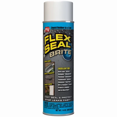 FLEX SEAL Rubber Sealant Coating, Brite White, 14-oz.