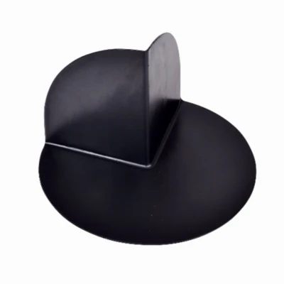Shower Door Dam Corner, Black PVC