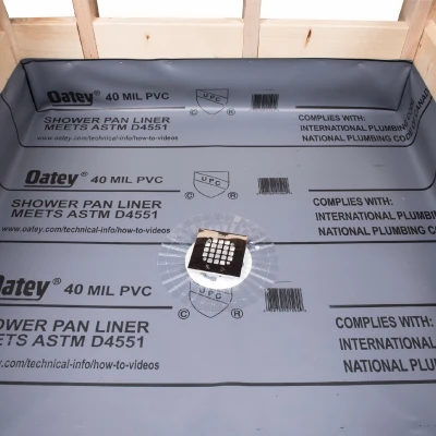 Shower Pan Liner Floor Waterproof Membrane, 5 Feet by 6 Feet