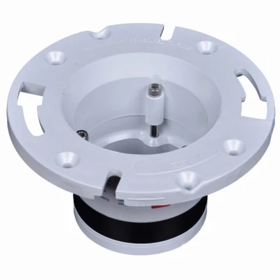 Schedule 40 DWV PVC Pipe Fitting,Closet Flange, Schedule 40 PVC , 4 In.