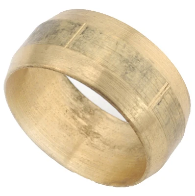 Compression Fitting, Sleeve, Lead Free Brass, 3/8 In., 3-Pk.