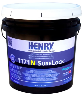 1171N Acrylic Urethane Wood Flooring Adhesive, 4-Gals.
